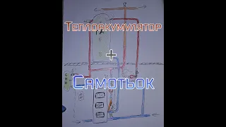 Обв'язка котла із теплоакумулятором. Самотьок. Без світла. Схема котельні