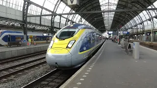 Treinen in Amsterdam Centraal (met Eurostar!!) | de treinreiziger treint door Nederland