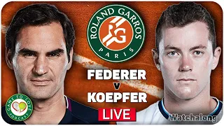 FEDERER vs KOEPFER | French Open 2021 | LIVE GTL Tennis Watchalong