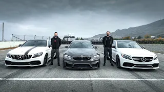 უტდ - Mercedes C63s Coupe vs M4 vs C63 Sedan!