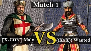 Stronghold Crusader “Golden” Tournament - [X-CON] Maly vs ((X2X)) Wanted | Match 1 | Final Round