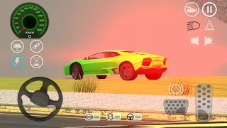 Car Simulator 2020:  Green Sport Car City Driving Simulator Stunts - Android Gameplay Walkthrough