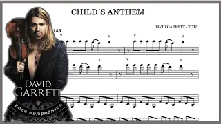 David Garrett: "Child's Anthem", Violin Sheet Music/Partitura 🎻🎶