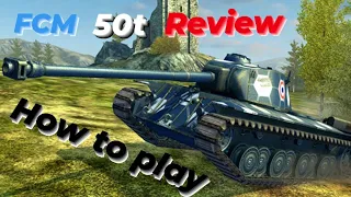 FCM 50t 🇨🇵 Review | How to play ⚡ WOTBLITZ ⚡ WOTB ⚡ world of tanks blitz