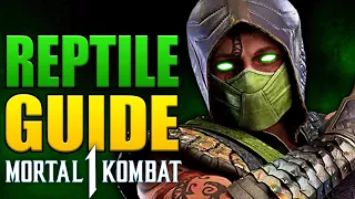 Mortal Kombat 1 REPTILE Komplete Guide - Beginner to Pro!