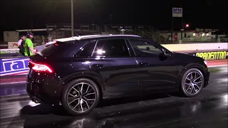 Audi SQ8 vs RS3, RS5, Mustang GT and Mercedes 1/4 Mile Drag Racing