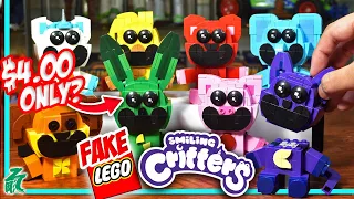AMAZING Bootleg LEGO Smiling Critters Unbox Review | Poppy Playtime Chapter 3 CatNap BRICKfolk
