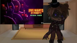 FNAF 1 react to Five nights at Freddy's film trailer