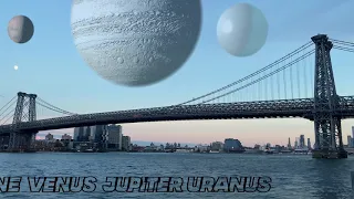 If PLANETS  replaced our moon (Realistic)
