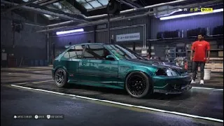 2000 Honda Civic Type-R Twin Turbo Drag Build  Need for Speed™ Heat