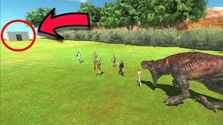 [ Dangerous Forest ] Humans Run Away from Monster to the House - Animal Revolt Battle Simulator