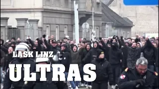 ULTRAS LASK Linz Ankunft in WIEN Hütteldorf | 25.11.2018