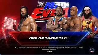 🤯🔥WWE_HANDICAP MATCH- THREE VS. ONE