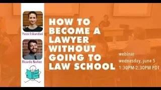 How to Become a Lawyer without Going to Law School (Webinar)
