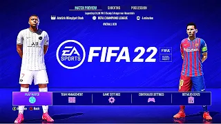 FIFA 22 PS5 PSG - FC BARCELONA | MOD Ultimate Difficulty Career Mode HDR Next Gen