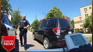 Driver Tailgating a Cyclist Gets Instant Justice !!