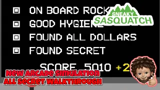 Sneaky Sasquatch - Arcade Simulation All Secret Walkthrough [edited]