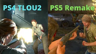 The Last of Us Part 1 Remake vs. TLOU2 - Combat Comparison