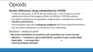 Pharmacology for Anesthesia   03 Opioids Part 1