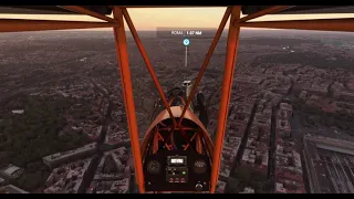 Beautiful view of Rome on an Ultralight (MSFS 2020). Flight from Ciampino airport (LIRA)