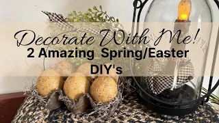 AMAZING Spring/Easter DECOR With Dollar Tree & Hobby Lobby Products