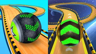 Going Balls | Challenge, Funny Race, Portal Run Vs Space Rolling Balls Race Speedrun Gameplay