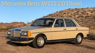 Mercedes Benz W123 2.0 diesel  1982. review