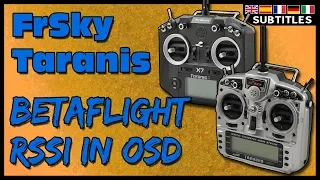 FrSky Taranis - RSSI in Betaflight OSD