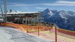 Mayerhofen winter 2022. Skifahren in  Penkenbahn Piste 25,28, Finkenberg Piste 51,52. Ahorn. Pilzbar