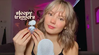 ASMR triggers to help you sleep! (long nail tapping, crinkles and more)