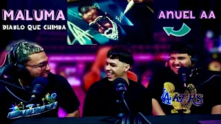 REACCIONANDO a Maluma, Anuel AA - Diablo, Qué Chimba 😈