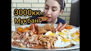 3000ккал ЗА РАЗ АНГЛИЙСКИЙ ЗАВТРАК | 3000 Calorie English Breakfast |Eeating show | 먹방