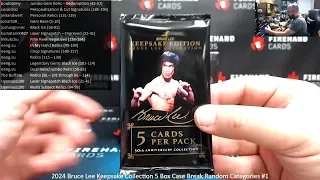 4/26/2024 2024 Bruce Lee Keepsake Collection 5 Box Case Break Random Categories #1