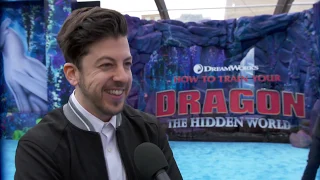 How to Train Your Dragon The Hidden World LA Premère - Itw Christopher Mintz Plasse (official video)