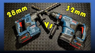GBH 18V-28C vs GBH 18V-34CF [#Boschammer Head 2 Head]