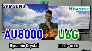 Samsung AU8000 vs Hisense U6G: Smart TVs 4K ¿Cuál te conviene más comprar?