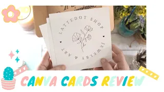 ORDERING CANVA BUSINESS CARDS | UNBOXING AND REVIEW