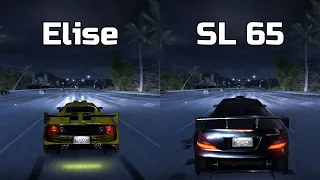 Lotus Elise vs Mercedes-Benz SL 65 AMG - Need for Speed Carbon (Drag Race)