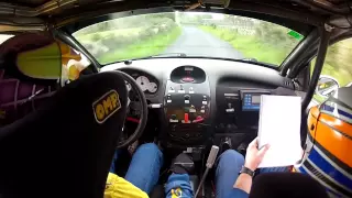 Rally da Ulloa 2012 Camara Interior Fran Pena - Sergio Diaz Tramo D2 Onboard