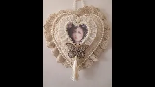 SOLD - Stunning Shabby Chic Heart Plaque Tutorial - jennings644 - Teacher of All Crafts
