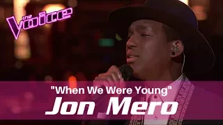 Jon Mero - The Voice 2017 Playoffs "When We Were Young" (Lyrics)