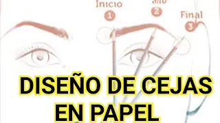 Diseño de cejas para principiantes en PAPEL /Curso de cejas