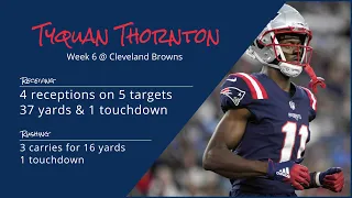 Tyquan Thornton WR New England Patriots | Every play | 2022 | Week 6 @ Cleveland Browns