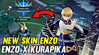 NEW SKIN ENZO X KURAPIKA GAMEPLAY | AOV X HUNTER - ARENA OF VALOR