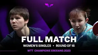 FULL MATCH | Hina HAYATA vs Nina MITTELHAM | WS R16 | #WTTXinxiang 2023