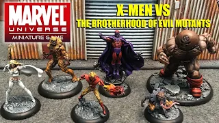 Marvel Universe Miniature Game Battle Report - X-Men vs Brotherhood