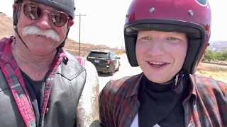 Behind the scene, OVERPASS GRAFFITI Music Video.  Ed’s first time on a motorcycle!