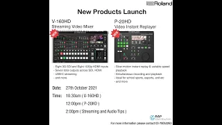 New Product Launch - V160HD and P-20HD