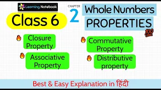 Properties of Whole Numbers Class 6 Maths