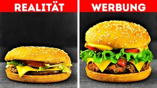 ESSEN IN WERBUNG VS IM ECHTEN LEBEN || WERBE-TRICKS, DAMIT ESSEN APPETITLICHER AUSSIEHT